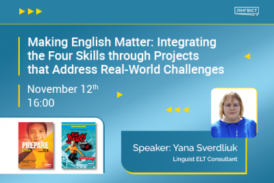 «Making English Matter: Integrating the Four Skills through Projects that Address Real-World Challenges»